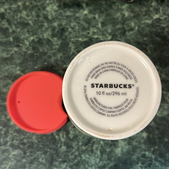 Starbucks Floral Ceramic travel cup 10oz 2016 edition - Picture 6 of 7